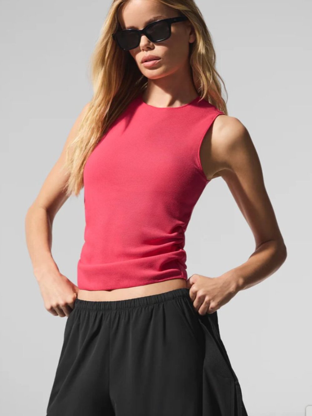 Alo Ribbed En Pointe Tank